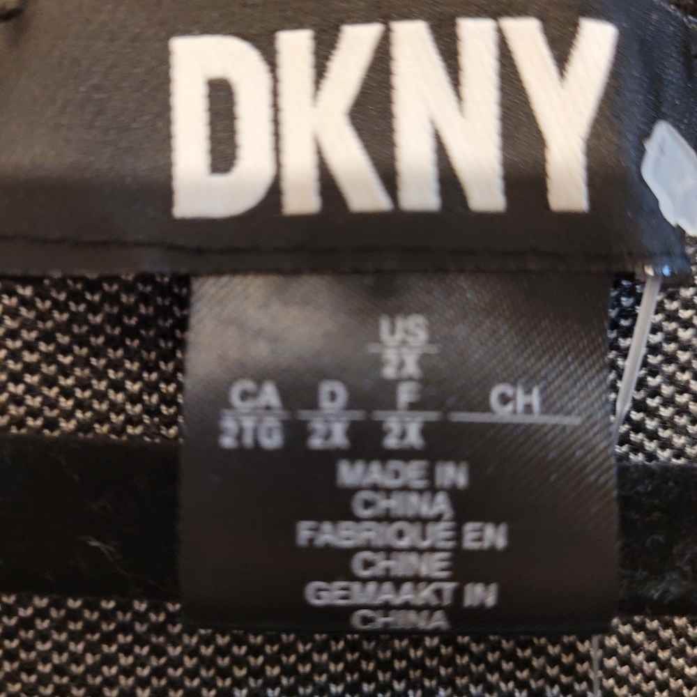 DKNY Black Ivory Knit Dress - Picture 7 of 9